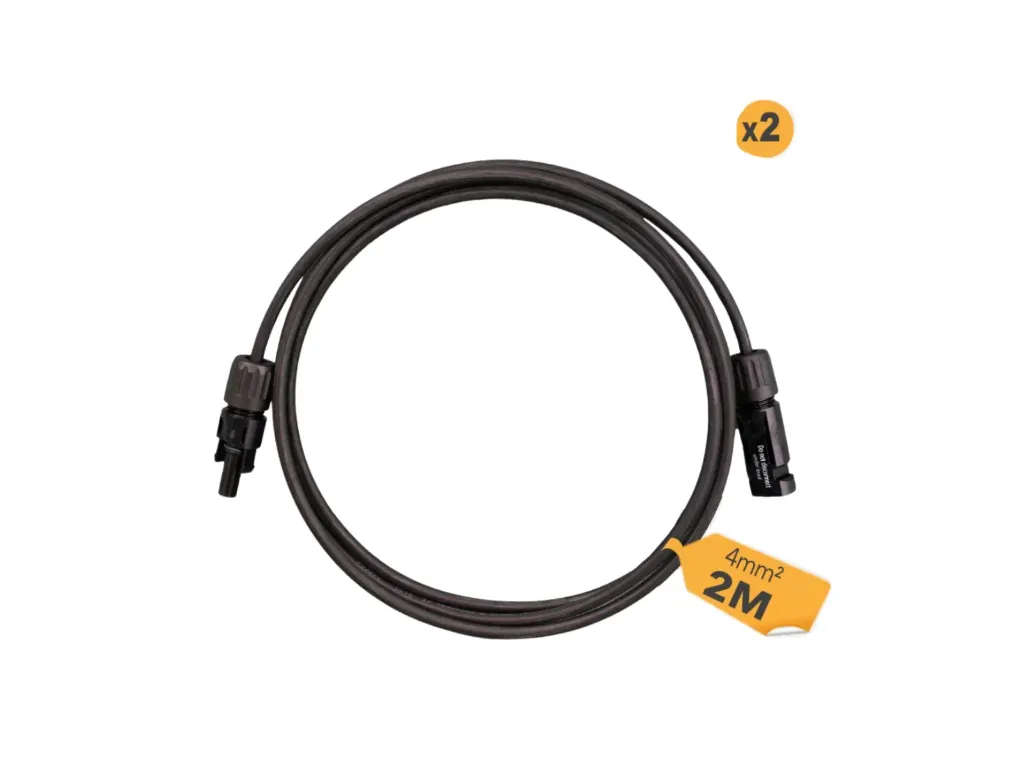 Solarkabel MC4 2m DC-Verlängerungskabel