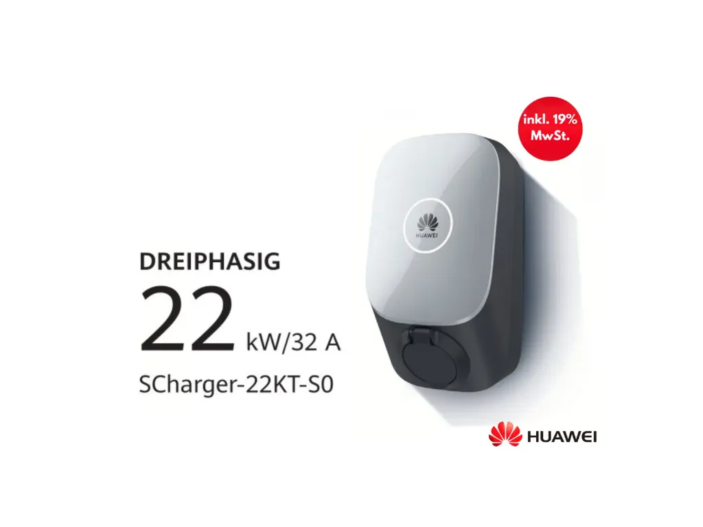 Huawei Wallbox 22 kW Smart Charger AC SCharger-22KT-S0 Ladestation mit WLAN