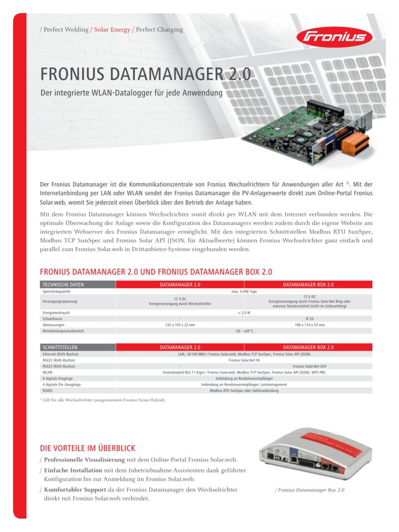 Datamanager 2.0 WLAN Fronius Symo/Primo – Bild 2
