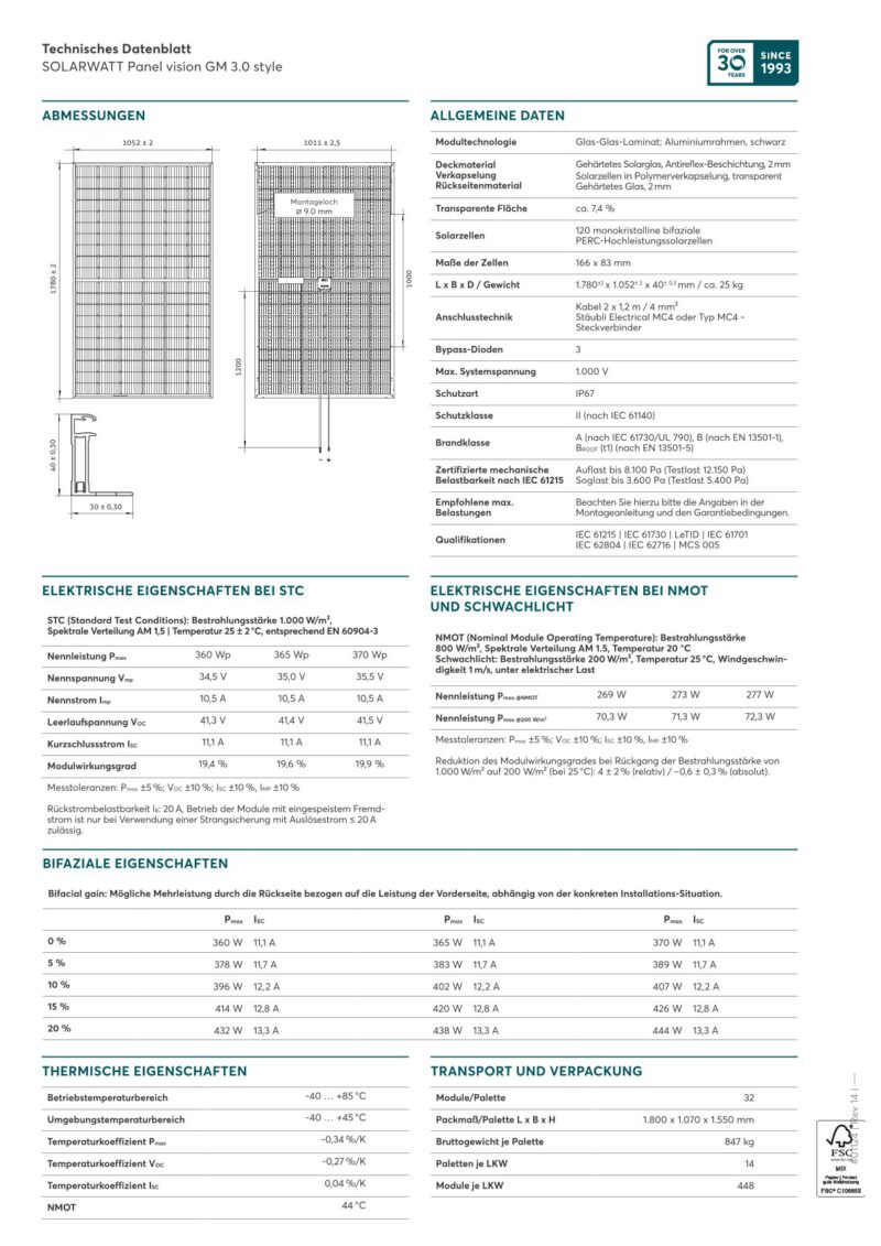 SOLARWATT Panel vision GM 3.0 365 WP style – Bild 3